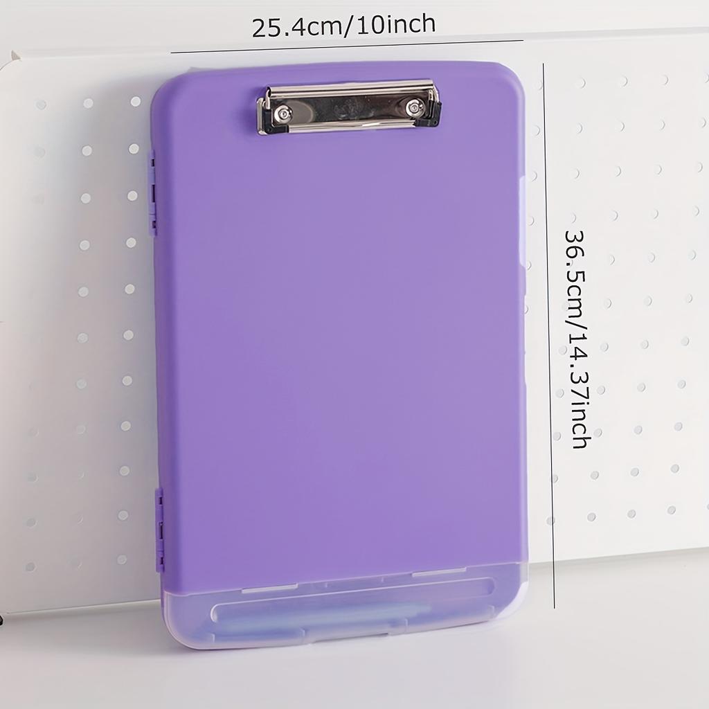 1 pc- Multifunctional Writing Board with Hooks, Single Force Clamp, File Box, Writing Board Clamp,Portable Material Folder