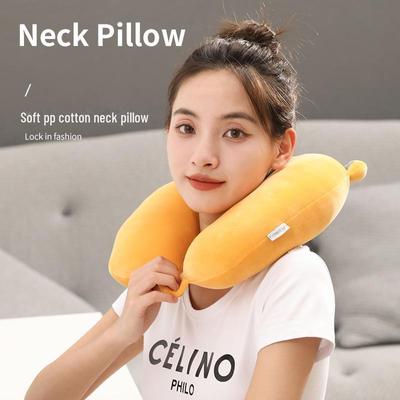 Cartoon Car Headrest Pillow for Comfortable Neck and Lumbar Support While Driving.