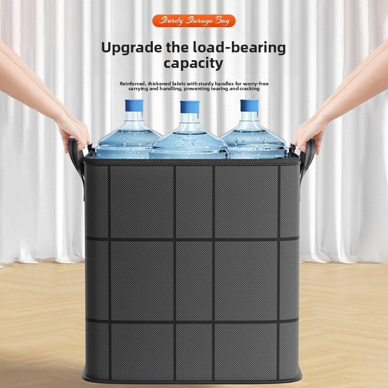 Thickened Large Capacity Storage Bag, Portable Wearable Organizer for Clothes Quilt Blanket, Foldable Closet Storage Box