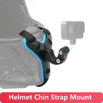Kinnriemenhalterung für Motorradhelme für GoPro Hero 12 11 10 9 8 7 6 5 Schwarz DJI Osmo Insta360 AKASO YI Action-Kamera-Zubehör