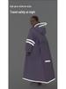 Kids' Long Raincoat with Backpack Compartment - Stormproof Poncho for School, Boys & Girls Plus Size