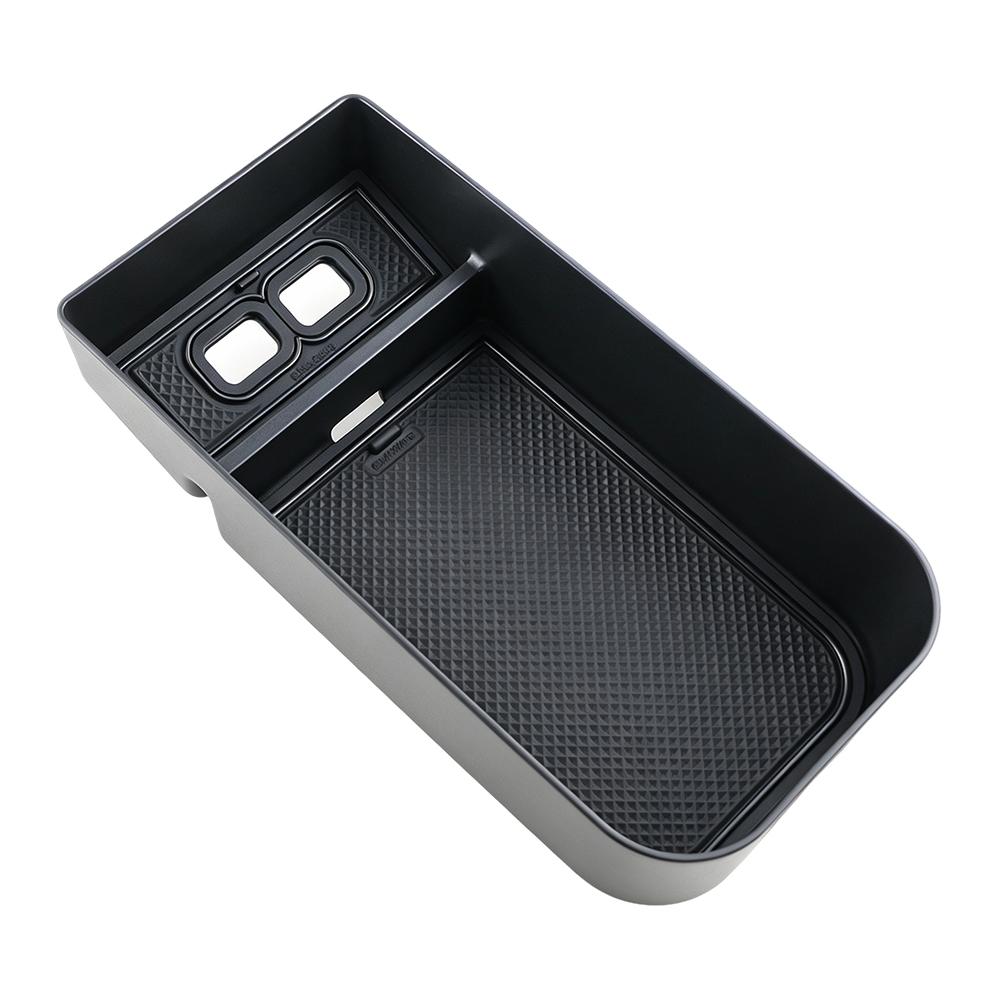 Car Center Console Lower Layer Storage Box for Polestar 4 2023 2024 2025 Armrest Tray Organizer Plate Container Accessories