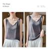 New Summer V-neck Knit Camisole with Double Shoulder Straps - Lightweight Women's Innerwear.