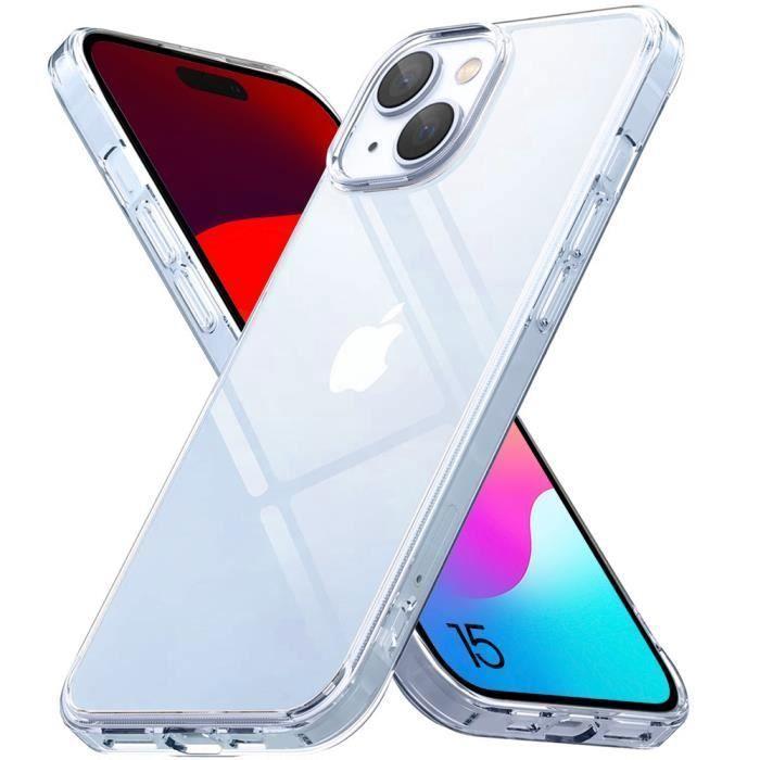 Coque de protection - BOOLING - pour iPhone 15 - Silicone Haute Résistance - Souple - Transparent