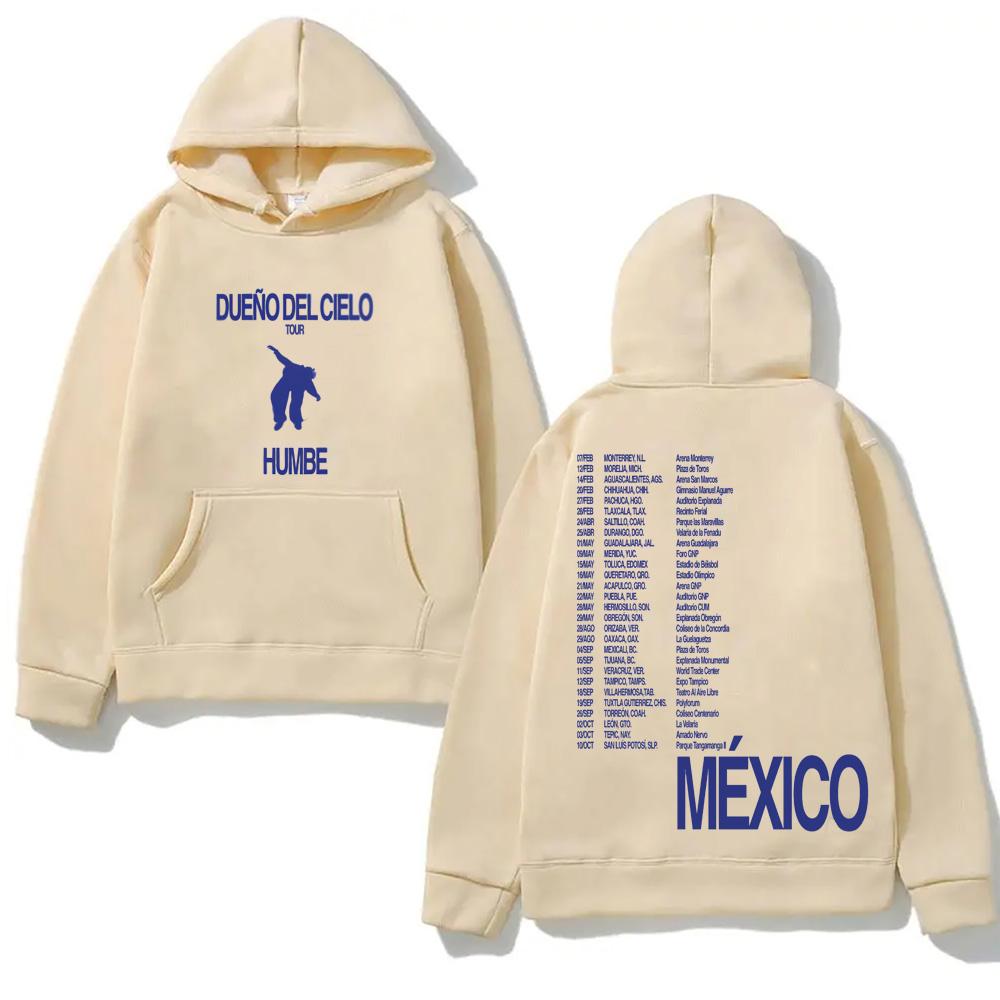 DUENO DEL CIELO tour 2026NEW Hooded Humbe AutumnWinter Aesthetic Sweatshirt with Hooded Fleece Clothes Sudaderas Casual Hoody