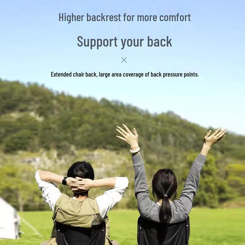 Portable Ultra-light Folding Camping and Fishing Chair with Small Stool for Art Sketching