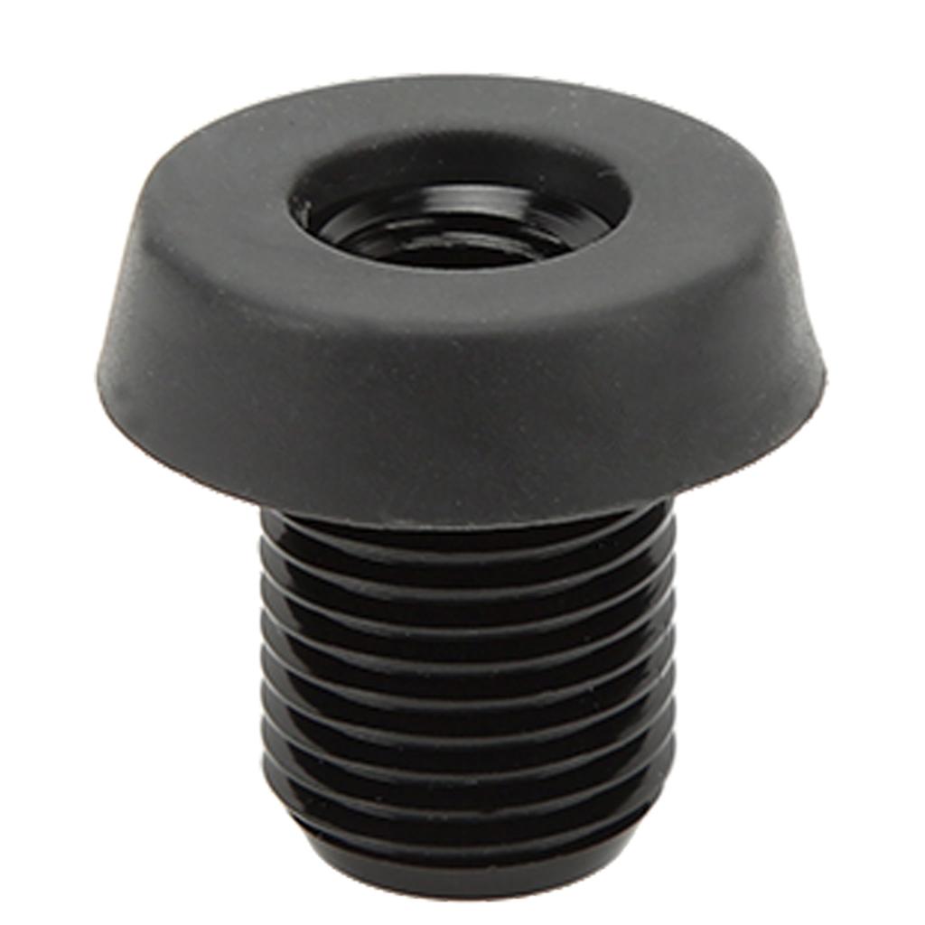 Billiard Cue Bottom Cover Aluminum Alloy Plastic Rear Plug Pool Stick Bumper Protector Black