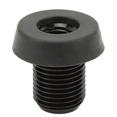 Billiard Cue Bottom Cover Aluminum Alloy Plastic Rear Plug Pool Stick Bumper Protector Black