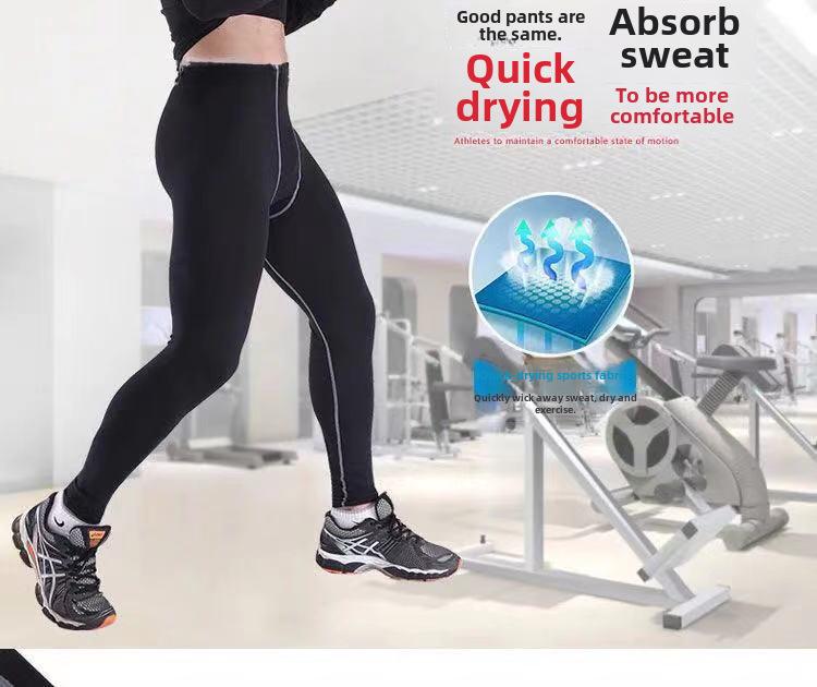 Men's Quick-Dry Spring Sports Tights for Running, Fitness, Basketball, and Football