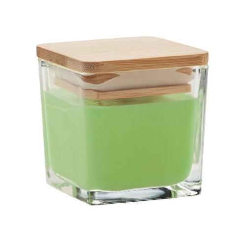 MidOcean Pila Green Apple Square Bamboo Scented Candle