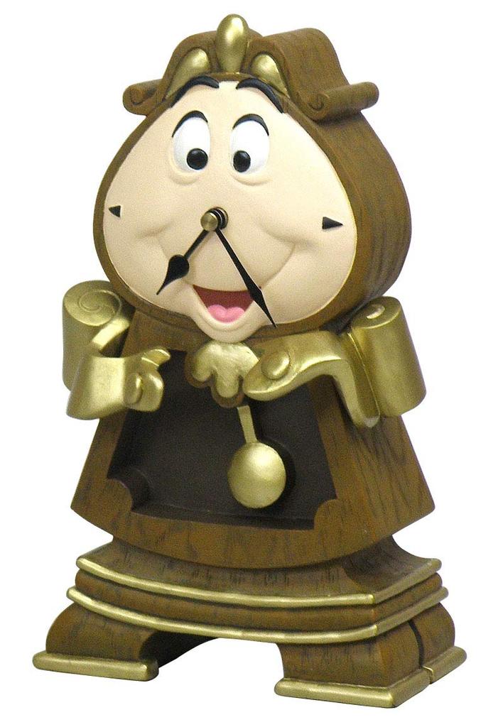 Seto Craft Disney Series Table Clock (Cogsworth) SD-5602, Brown, W14.5 x L11 x H24.5 cm (Product Size)