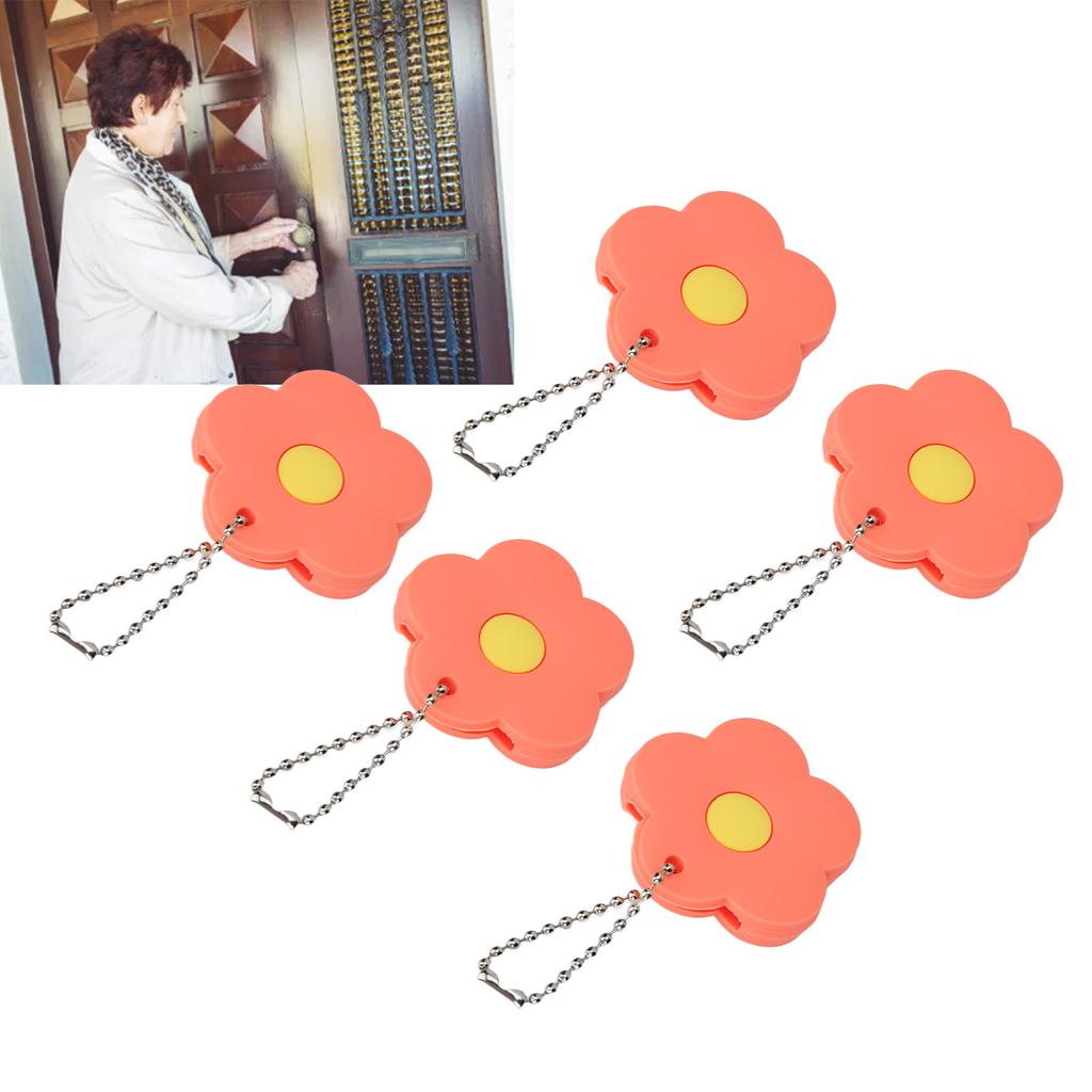 5Pcs Key Turner Aid PVC Cover  or Elderly Grip Accessories for Home Petal Shape L