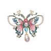 Diamond Butterfly Versatile Simple Brooch Flower Anti-light Pin Clothing Accessories Corsage