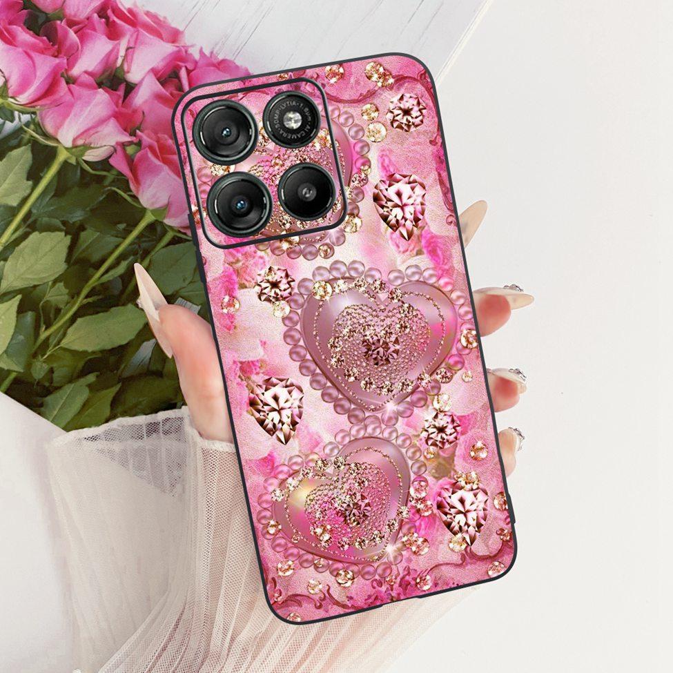 Hülle Für Motorola Moto G77 Hülle Ästhetisch Luxus Niedliche Katze Mode Schmetterling Cool Bemalte Abdeckung Für Motorola XT2621-4