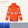 Sanitation Workwear Raincoat, High-Visibility Reflective, Two-Piece, Unisex Outdoor Work Waterproof Suit