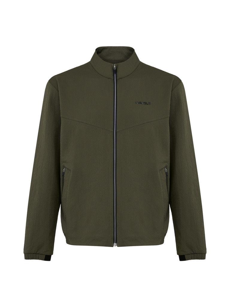 Wideangle Co Transitional Seersucker Jacket M_Khaki