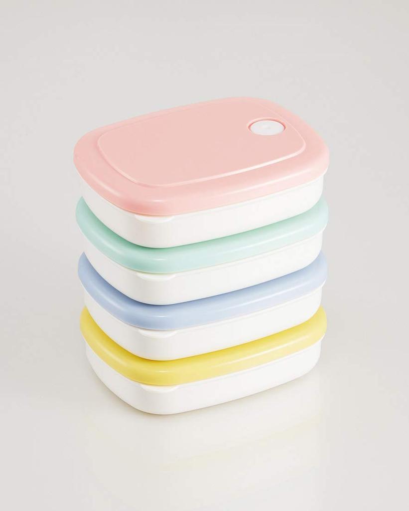 Skater Rice Powder Pastel for Freezing and Preparing Rice Container, 280ml, Thin, Blue, SLG2,