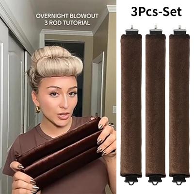 Heatless Curling Rod Stirnband Lazy Hair Curlers No Heat Lockenwickler Locken Sleeping Soft Flexi Rods mit Haken Haar-Styling-Tools