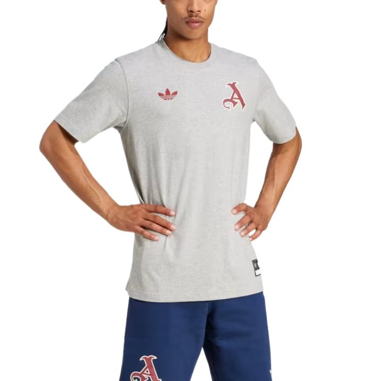 Adidas Originals Arsenal VRCT Casual Comfortable Soft Short Sleeve T-Shirt Men Tops Gray JL6111