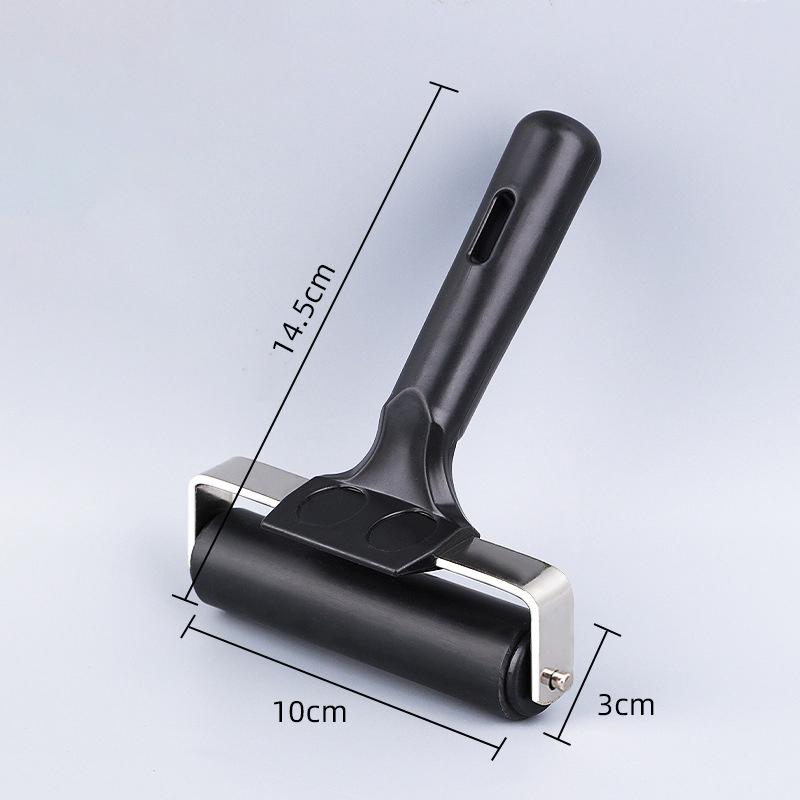 Rubber Brayer Roller with Matte Handle 3 Size Printing Ink Roller Manual Brayer Roller for Printmaking Color Block Stamping
