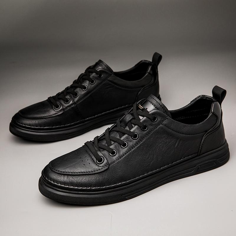 Luxury Brand Mens Casual Shoes Genuine Leather Man Sneakers Non-Slip Comfort Flats Leisure Walk Male Footwear New Outdoor Shoes