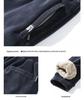 Men's Plus Size Silver Fox Fleece Hoodie & Lambswool Sweatpants Winter Set