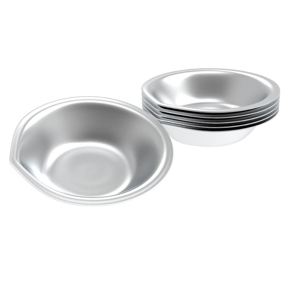 6pcs Multi-Purpose Stainless Steel Color Palette Corrosion-resistant DIY Coloring Tool Oil Paint Mixed Tray Color Mixer