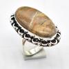 Yellow Jasper Ethnic Handmade Ring Jewelry US Size-8.25 R 5777