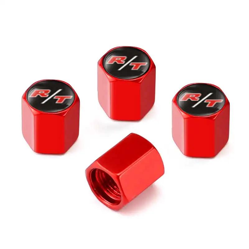 4PCS Alloy Car Tire Valve Caps Wheel Stem Anti-dust Covers for Dodge AVENGER CALIBER CARAVAN Challenger JOURNEY NITRO RAM 1500