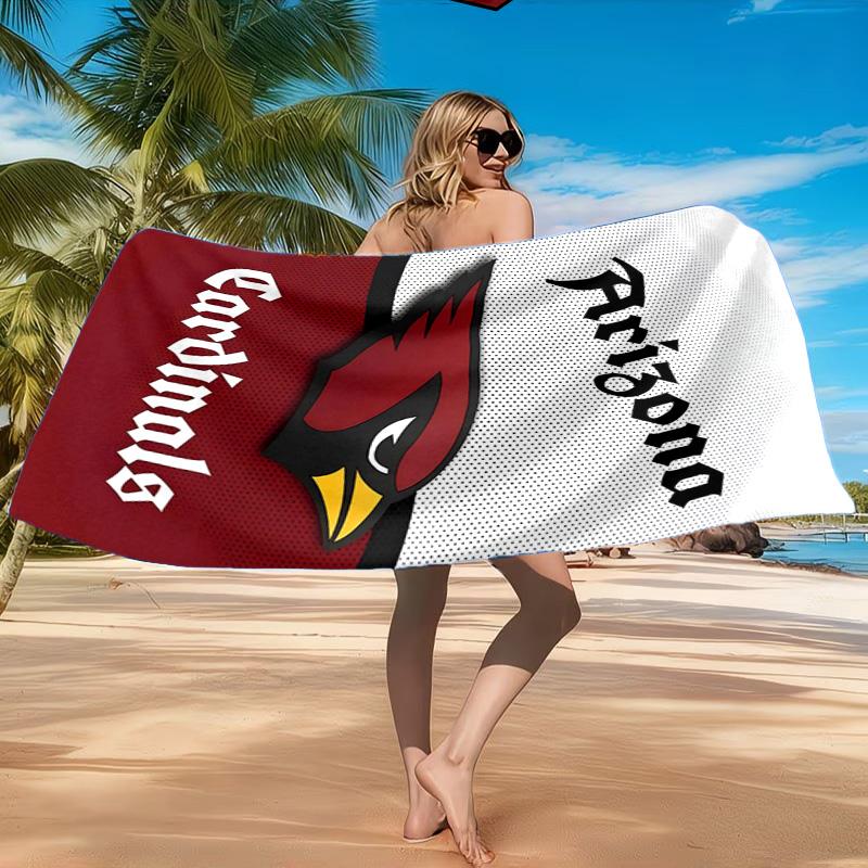 Cardinals Team Spirit Beach Towel, Quick-drying, Easy to Care for, Suitable for Both Fitness and Beach Vacations,Sports Essential