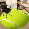 1pc Tennis Ball Chair Carpet for Office Non-Slip, Machine Washable Rug for Office, Room - Holiday Decor, Machine Made yy251016145