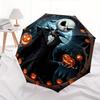 Jack Skellington,Halloween Automatic Opening and Closing Fashion umbrella - 8-rib Folding Design, Lightweight and Portable, Suitable for Dai