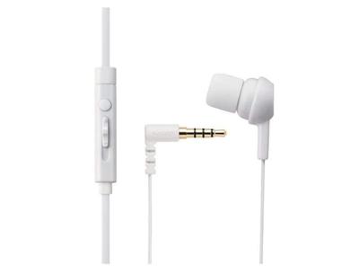 Elecom Mono Headphones Canal C3520 White (with Microphone) EHP-MC3520WH