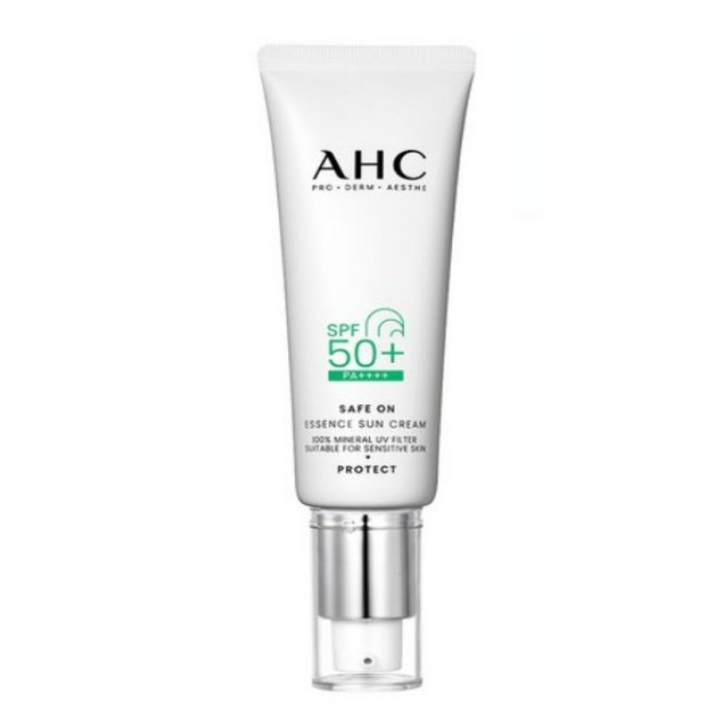 AHC Safe On Essence Sun Cream SPF50+ PA++++ Hydrating & Broad-Spectrum Sunscreen 50ml