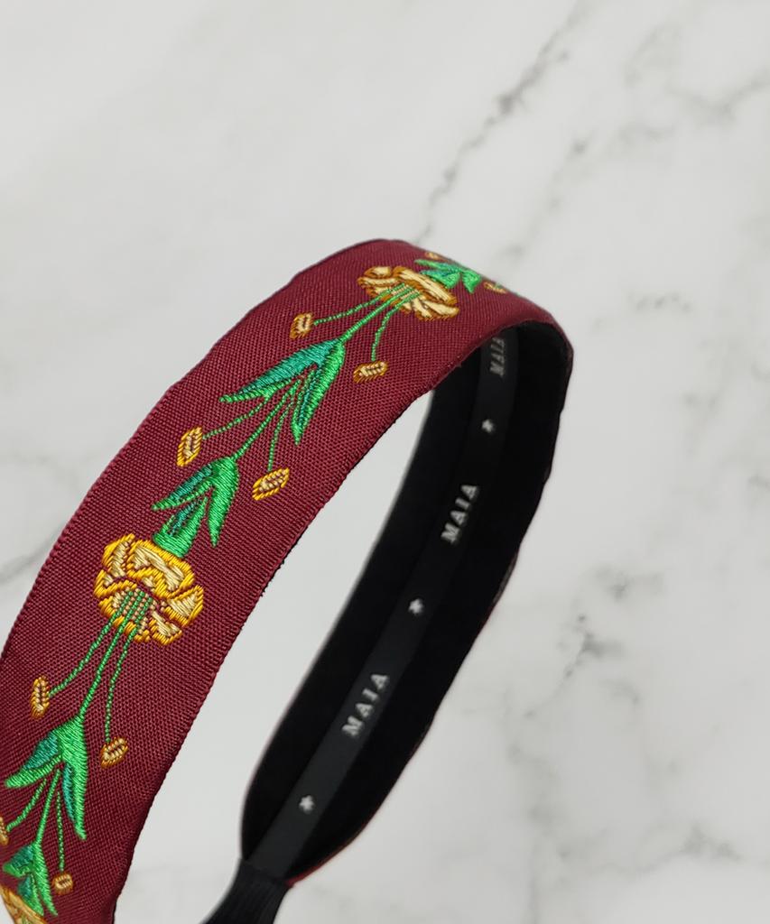 Maia Rose Garden Headband - Brown