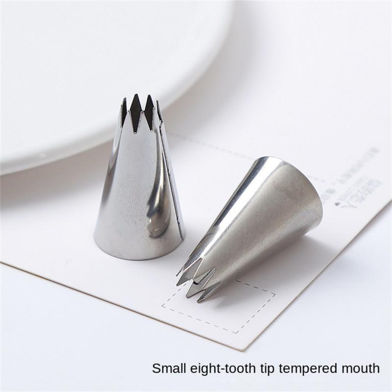 Duze Sfaturi pentru decorarea prăjiturii Cremă pentru glazură din oțel inoxidabilDuze Pungi de patiserie Diy Strângere pentru coacere Pungă de montare lucrată manual