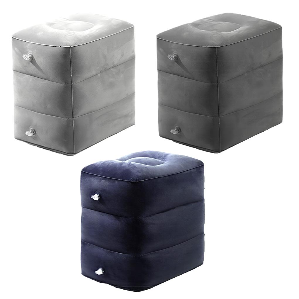 Inflatable Travel Pillow Plant Velvet Foot Pads Comfortable And Durable Inflatable Foot Cushion