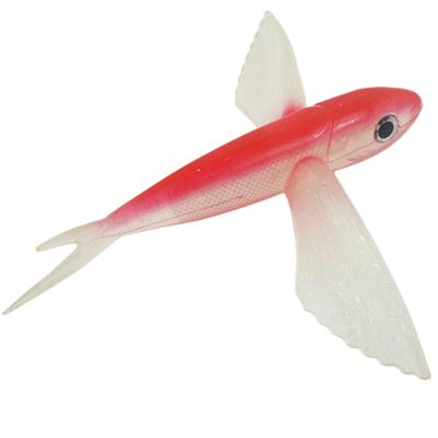 Seawater Boat Fishing Bait Big Wings Flying Fish Tuna Baits Soft Lure Tackle
