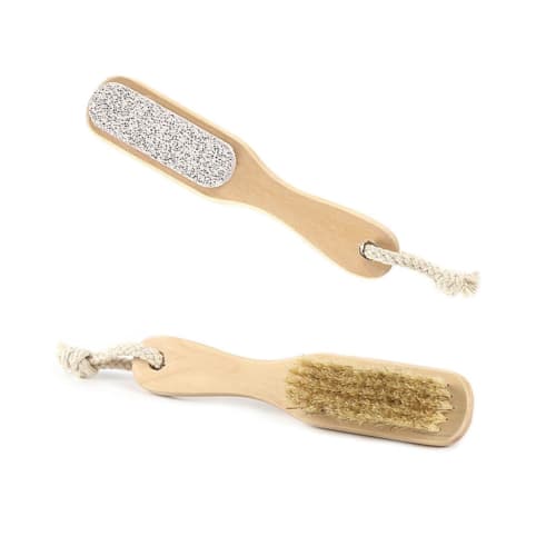 OSOLADY Foot Callus Brush with Double-Sided Pumice Pad and Bristles