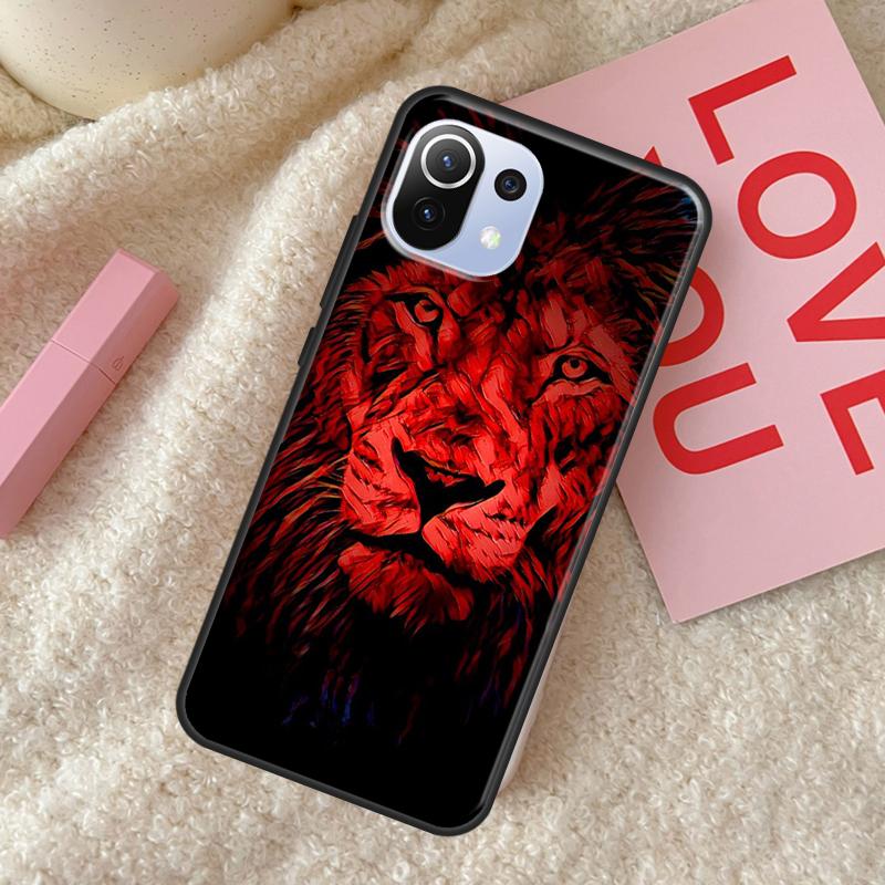 King of jungle Lion Case For POCO X5 X3 X4 F5 Pro F3 F4 GT C40 M5s Phone Cover For Xiaomi 13 11T 12T Pro 12 Lite