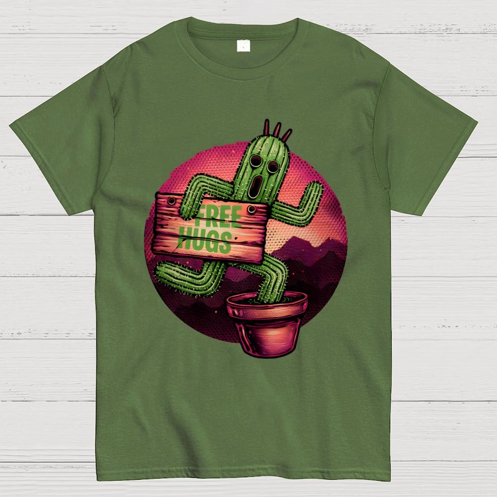 Huggable Cactus Cotton Summer Casual Cool Loose T-Shirt