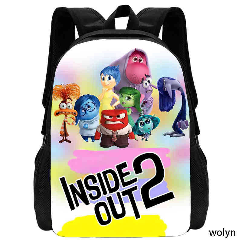 Inside Out 2 Anime Backpack For School And Travel With Storage Compartments