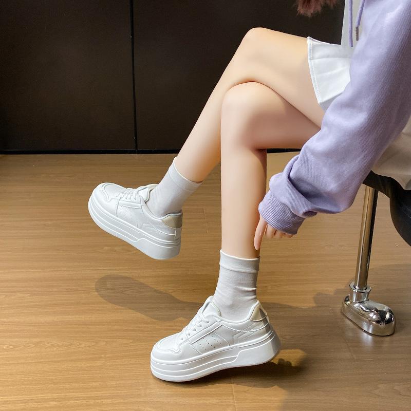 2025 Little White Shoes Women's Spring New Korean Version Ins Female Students Leisure Sports Versatile Board Shoes Street Shot BK6903