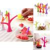 Adorably Designed Treetop Bird Fruit Fork With Vibrant Colors And Practical Use