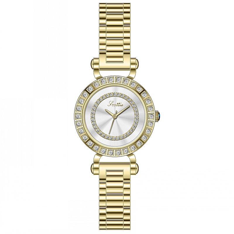 Fashion Diamond-Encrusted Light Luxury Watch Women'S Full Diamond Watch Femininity Small Dial Steel Belt Women'S Watch