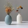 AIVAR Ceramic Single Flower Vase, Stylish Ceramic Flower Vase, Set of 4, Japanese and Western Style, Mini Vases, Suitable for Aquatic Plants, Ikebana,