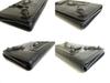 Authentisches BALENCIAGA Schwarzes Leder Klappportemonnaie The Classic Money #a816 Aufgearbeitet