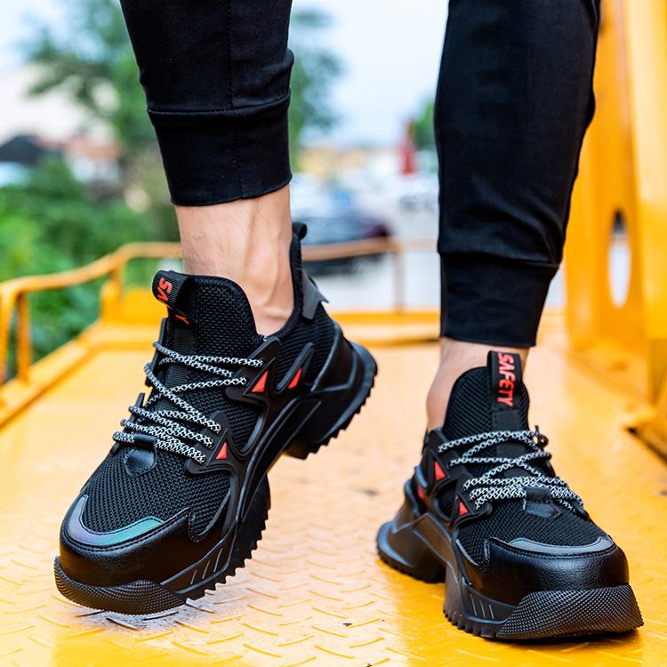 Construction Anti-Smash Anti-Puncture Safety Shoes Working Time Teel Toe Work Boot