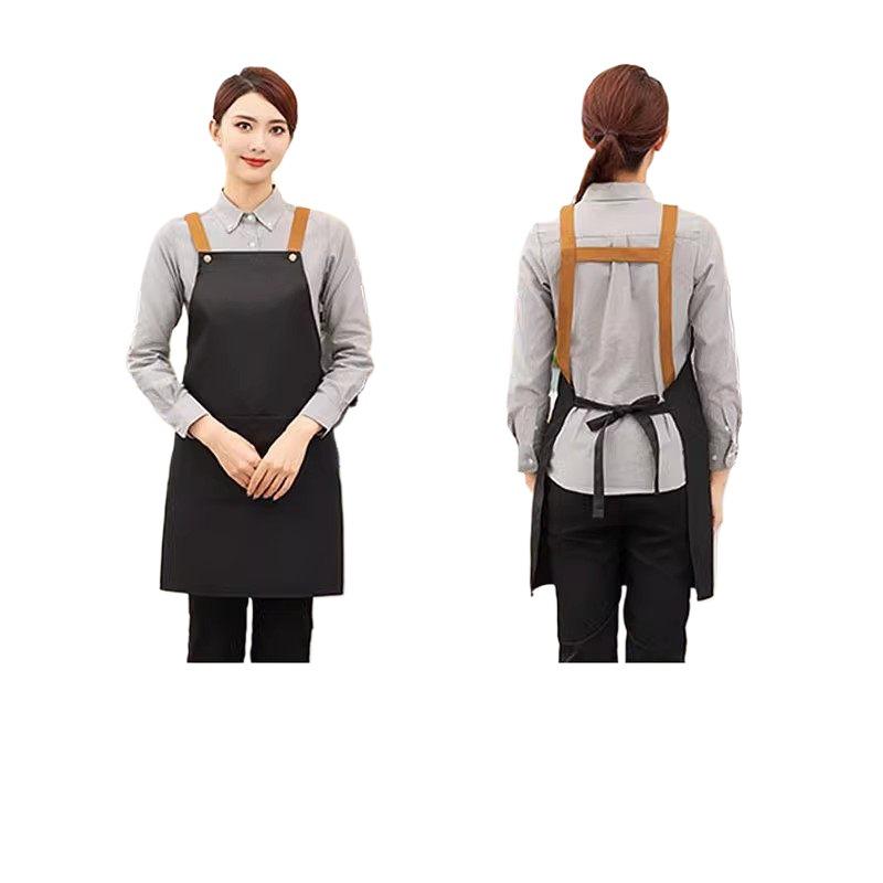 Custom Logo Waterproof Stain-Proof Apron for Restaurants, Kitchens, and Cafés