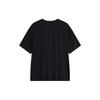 Li-Ning Wade Series Letter Pattern Printed Ice Feel Loose Short Sleeve T-Shirt Unisex Tops Black AHST531-1
